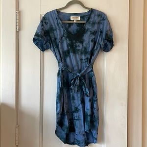 NWOT Cloth and Stone (Anthropologie) Blue Tie Waist Dress